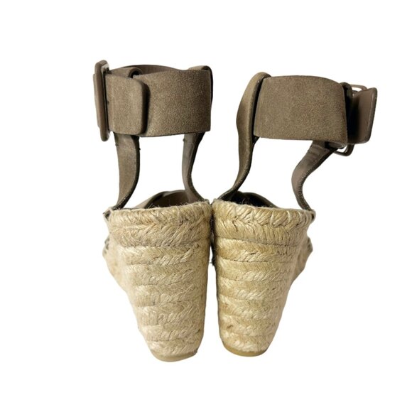VINCE STEFANIA SUEDE WEDGE SANDALS - Picture 7 of 8